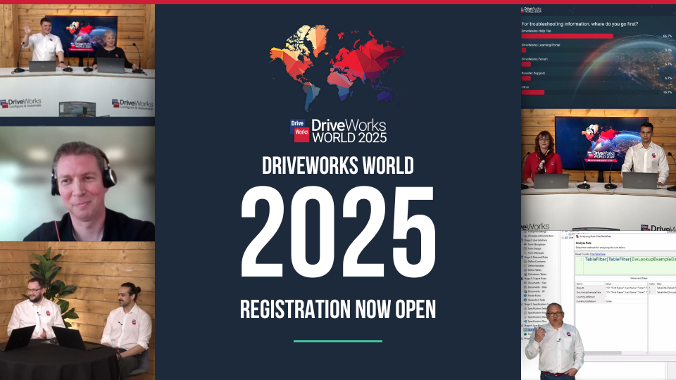 DriveWorks World 2025 News – Registration Open!