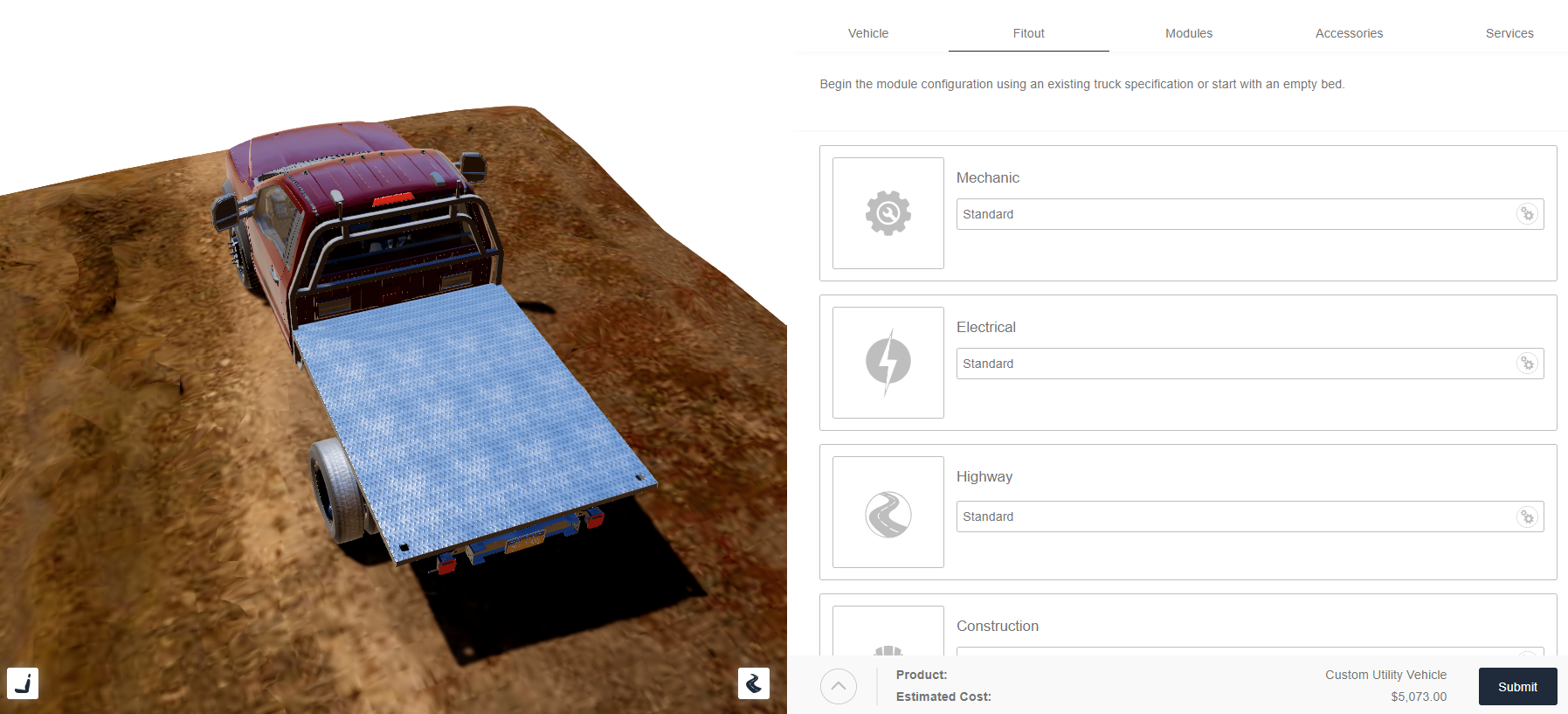 DriveWorks utility vehicle configurator example